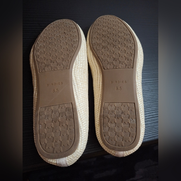 Birdies The Starling Loafers Women's Size 8.5 Natural Woven Flats Lattice Straw - Picture 6 of 7